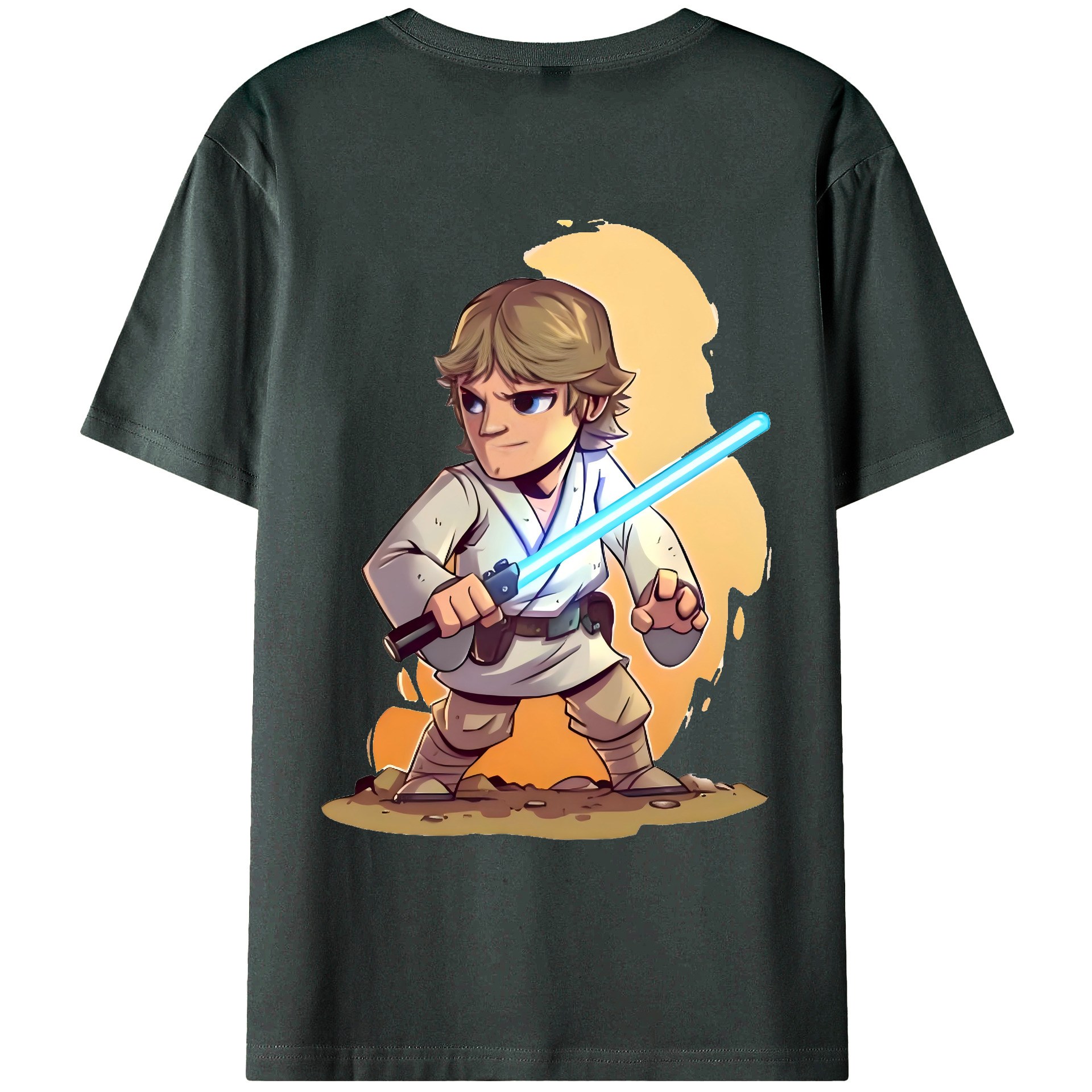 （画像用） スター・ウォーズ Star Wars 綿100％ メンズ半袖Tシャツ（バックプリント） 通気性